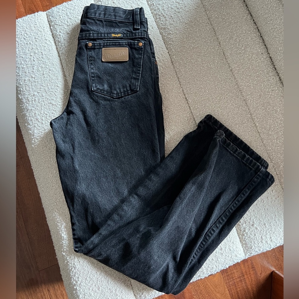 Wrangler straight leg denim adjustable waist